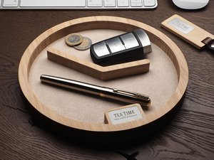 Schreibtisch-Organizer aus Holz 1817292